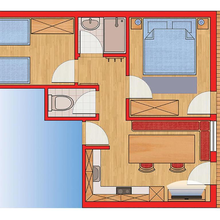 Haus Petergstamm - Apartment mit 2 Schlafzimmern und Balkon - 1