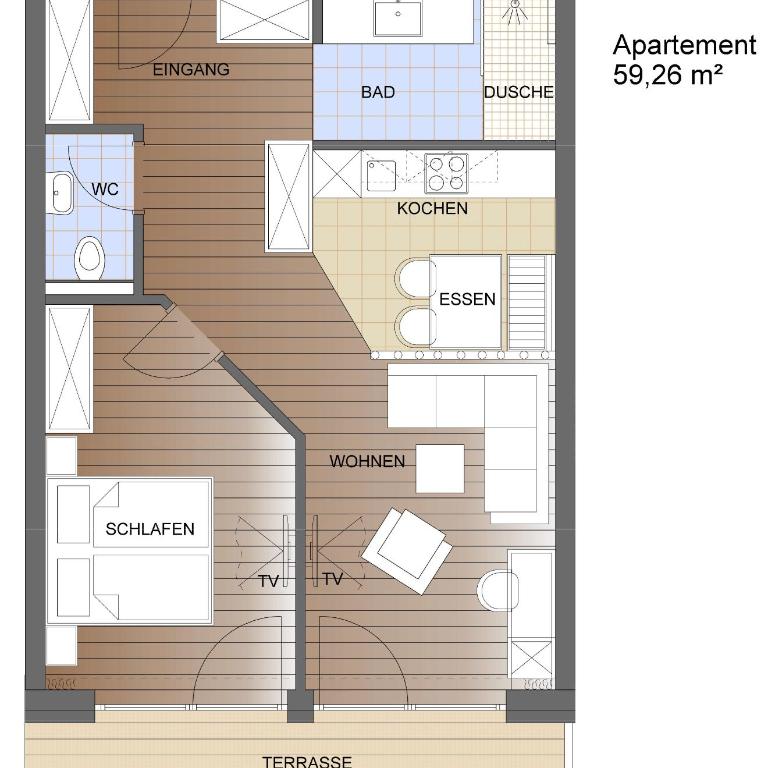 Wagner's Aparthotel - Apartment mit 1 Schlafzimmer - 4
