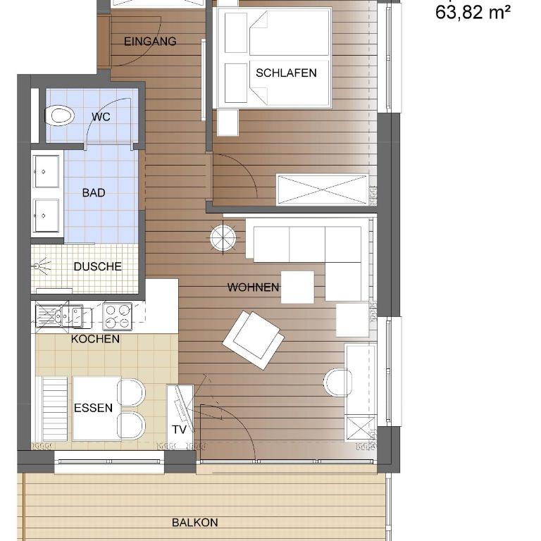 Wagner's Aparthotel - Apartment mit 1 Schlafzimmer - 9
