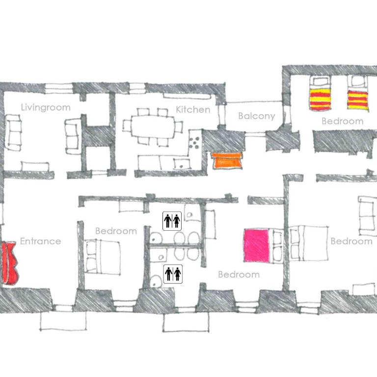 Grande appartamento in centro 4 camere 4 bagni - Deluxe Apartment - 17