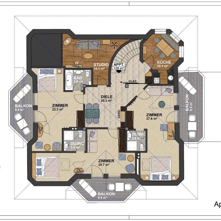 Villa Castelbell - Apartamento de 3 dormitorios - 11