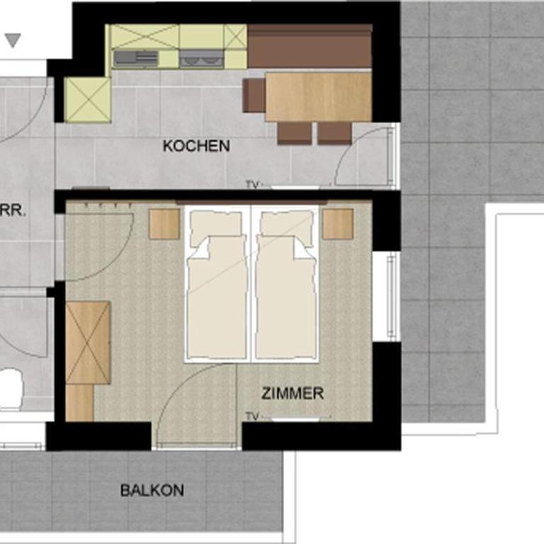 Hotel Garni Fimba - Apartment mit 2 Schlafzimmern - 2