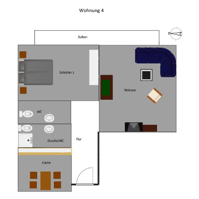 Ferienwohnungen dorfhaus - One-Bedroom Apartment (Lieblingsplatz) - 3