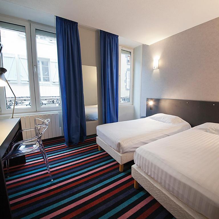 CIT'HÔTEL LE DAV Clermont-Ferrand Centre - Chambre Lits Jumeaux Classique - 1