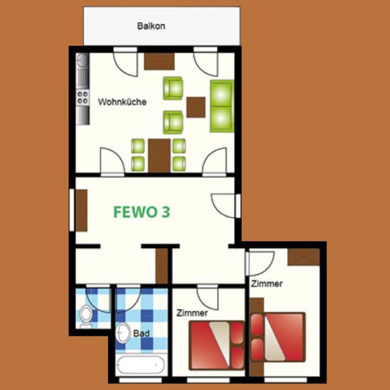 LANDHAUS Mayer - TOP-Ferienwohnungen - Apartment mit 2 Schlafzimmern - 6