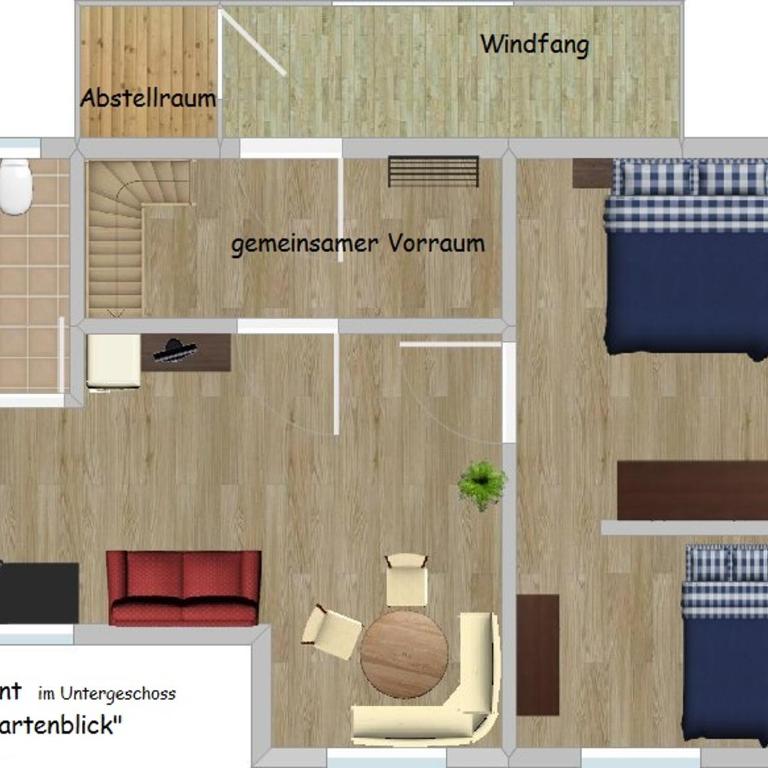 Casa Emmi - Apartment mit 1 Schlafzimmer und Gartenblick - 15