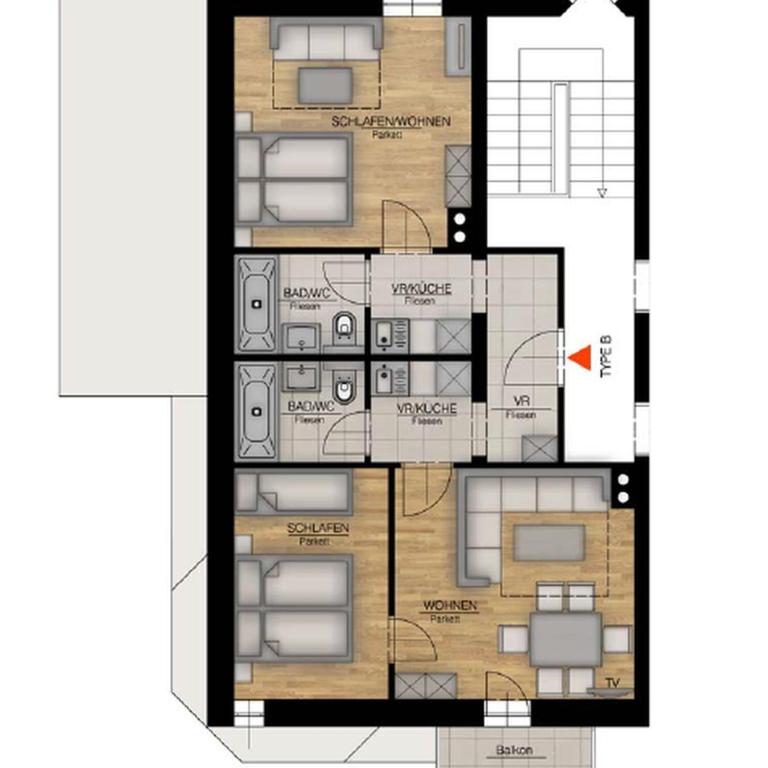 Designer-Chalets - Appartement 2 Chambres - 2