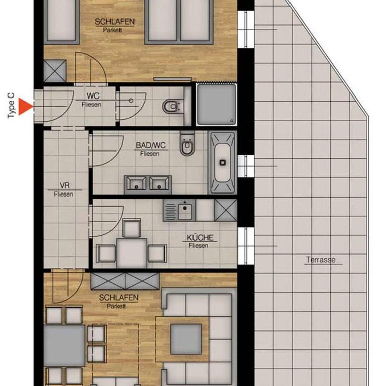 Designer-Chalets - Appartement Familial avec Terrasse - 13