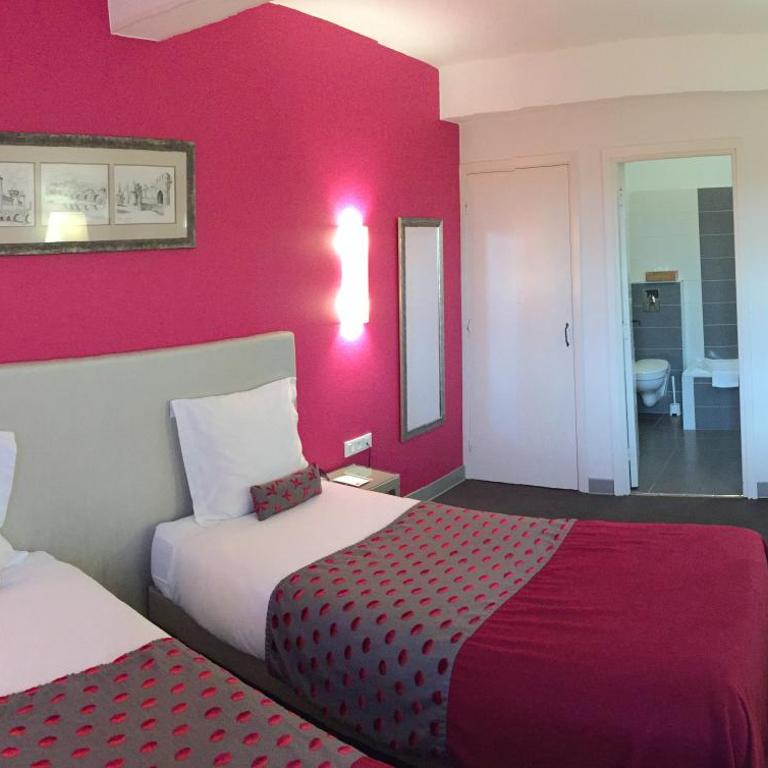 Hotel Du Pont Vieux - Chambre Privilège Lits Jumeaux - Vue sur Jardin - 4