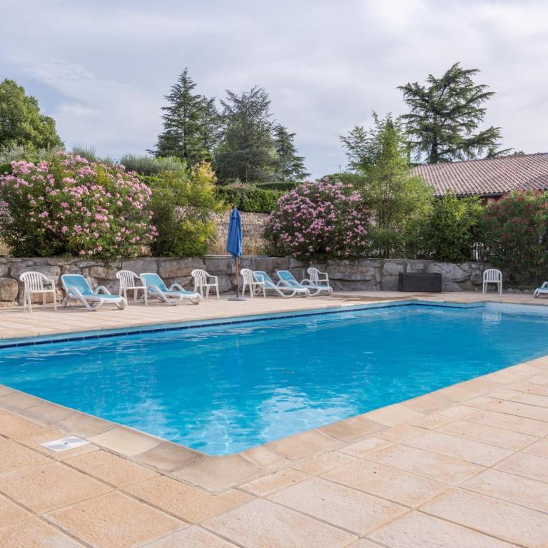 Le Clos des Bruyères - Chambre Double ou Lits Jumeaux - Vue sur Piscine - 3
