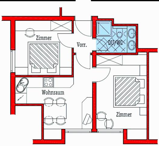 Apart Vita Nova - Standard Apartment mit 2 Schlafzimmern - 5