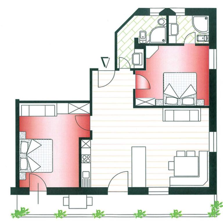 Chalet Albric - Appartamento con 2 Camere da Letto - 2