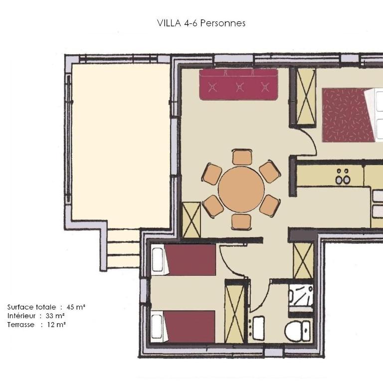 Camping Golfo Di Sogno - Villa 2 Chambres - 2