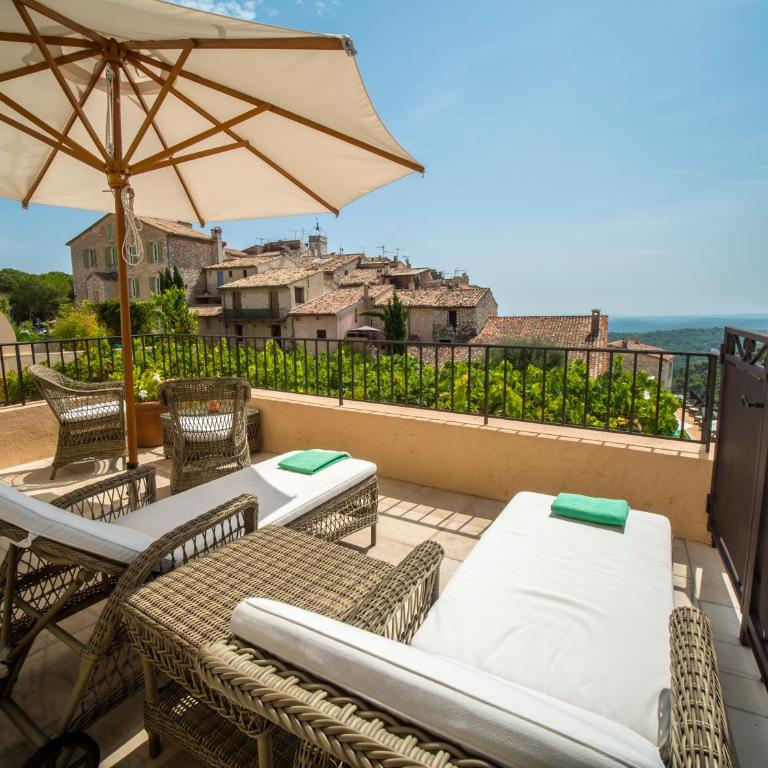 Auberge De Tourrettes - Chambre Double avec Balcon - Vue sur Mer - 4