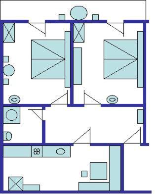 Pfurtschell - Standard Apartment mit 2 Schlafzimmern - 10
