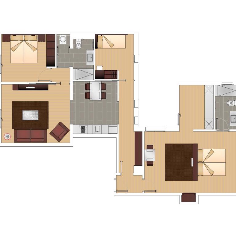 Fisa Rentals Gran Via Apartments - Superior Three-Bedroom Apartment - 1