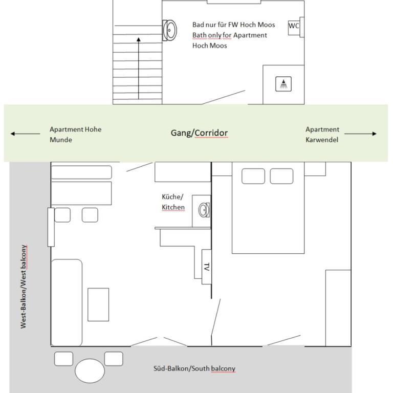 Wirtseppelerhof Apartments - Apartment mit 1 Schlafzimmer - 3