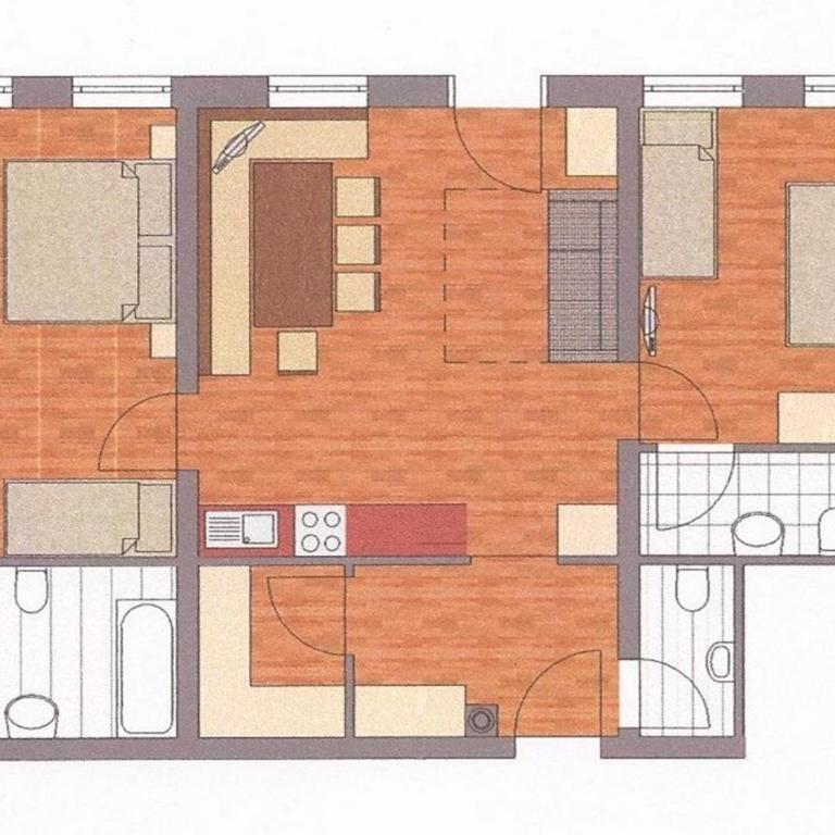 Appartement Tauernhof - Appartement 2 Chambres avec Douche - 6