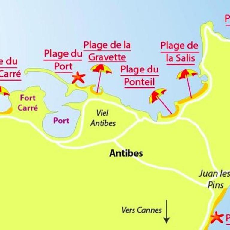Studio Antibes - 5min des plages - Parking gratuit - Climatisation - Studio - Vue sur Mer - 18