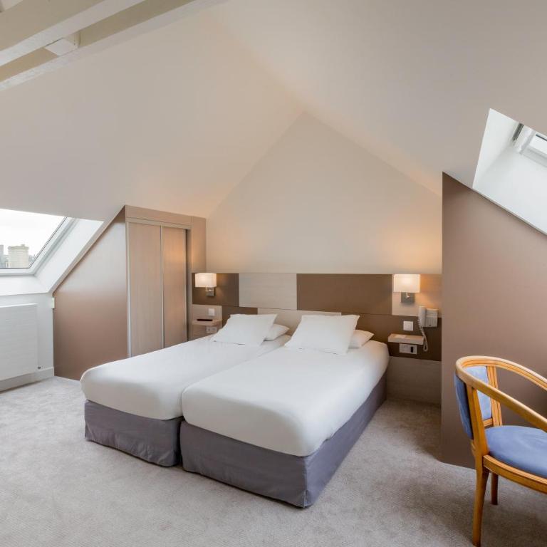 Logis Hôtel Restaurant Le Dauphin et Le Spa du Prieuré - Chambre Lits Jumeaux Confort - 1