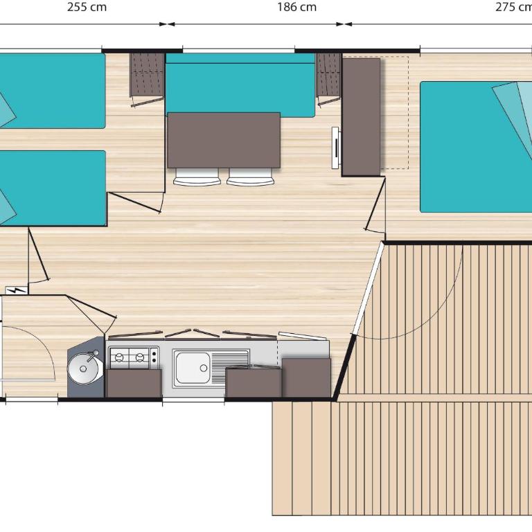 Camping Resort Les Champs Blancs - Mobile Home Climatisé (5 Adultes) - 2