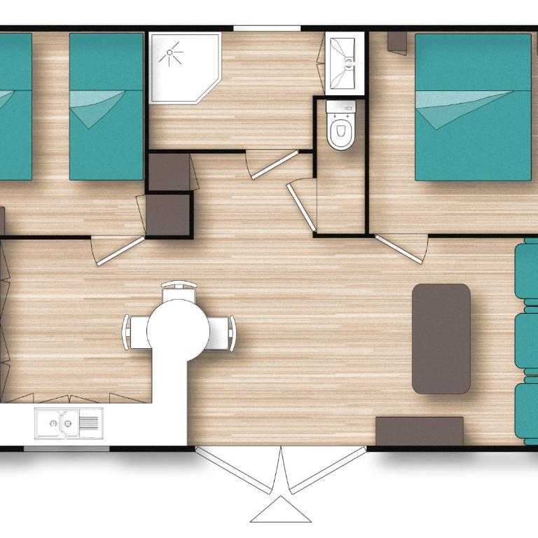 Camping Resort Les Champs Blancs - Chalet Confort (5 Adultes) - 5