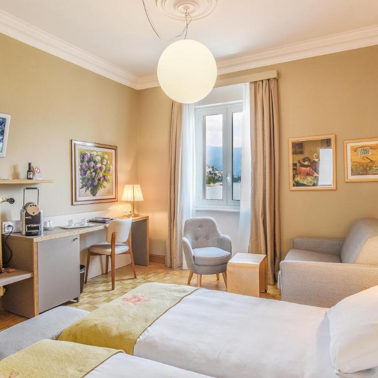 Hotel Walter Au Lac - Camera Premium Doppia con Letti Singoli con Vista Lago - 8