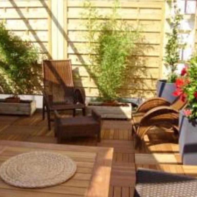 Intérieurs-Cour - Studio avec Terrasse - 1