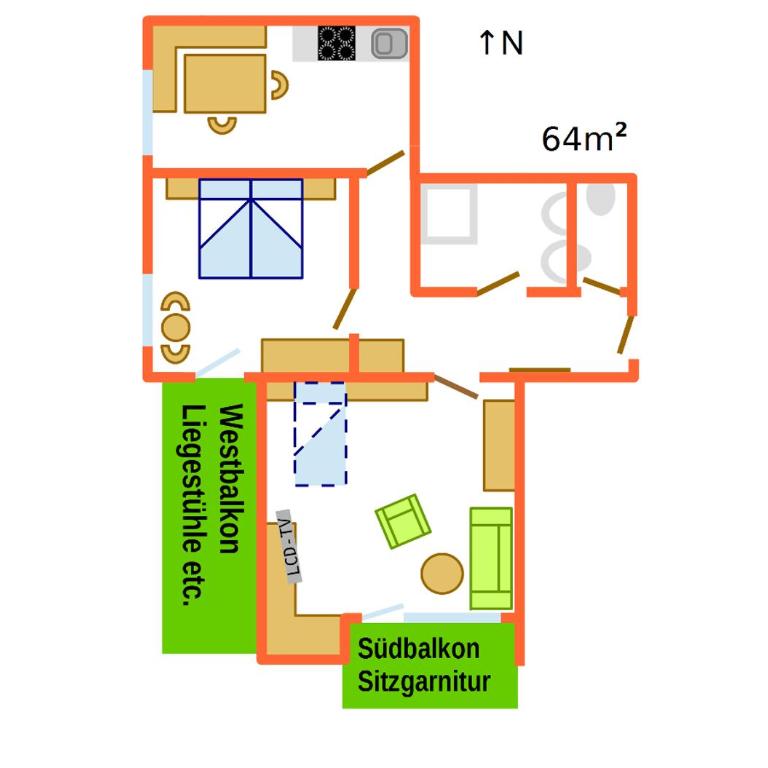 Ferienwohnungen Lind - Großes Apartment mit Bergblick - 5