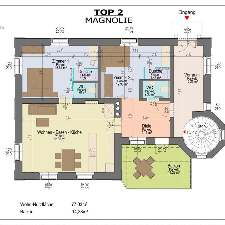 Villa Hygiea - Boutiqueapartments am Wörthersee - Apartment mit 2 Schlafzimmern - 3