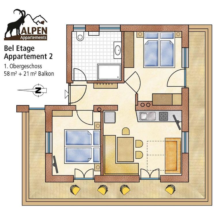 Alpen Appartement BelEtage - Apartment mit Blick auf die Berge - 2