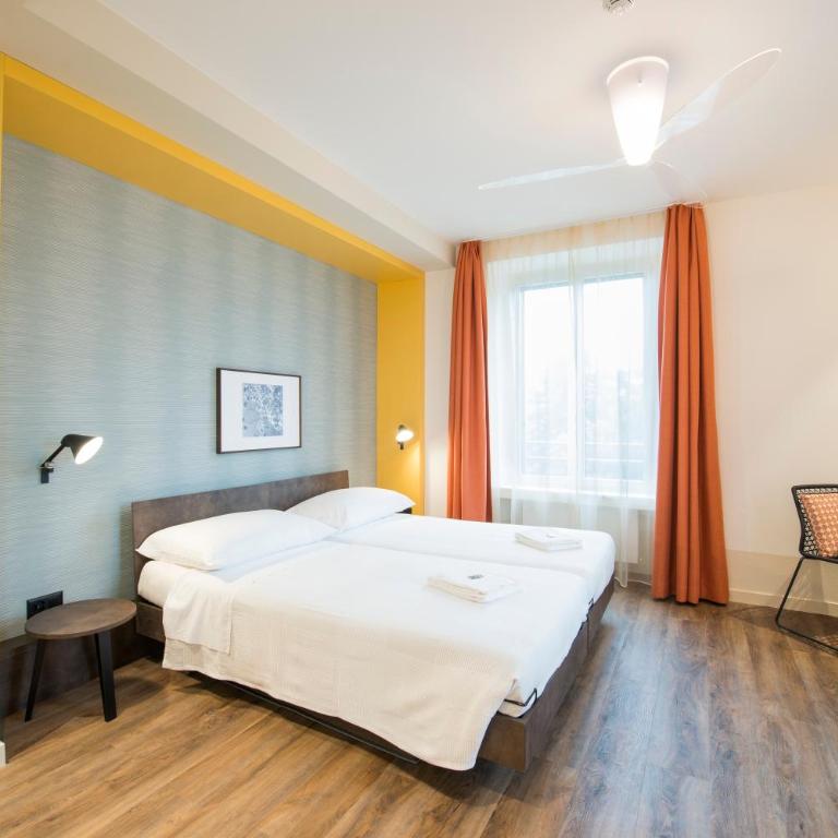 Hotel Pestalozzi Lugano - Camera Moderna Matrimoniale/Doppia con Letti Singoli - 1