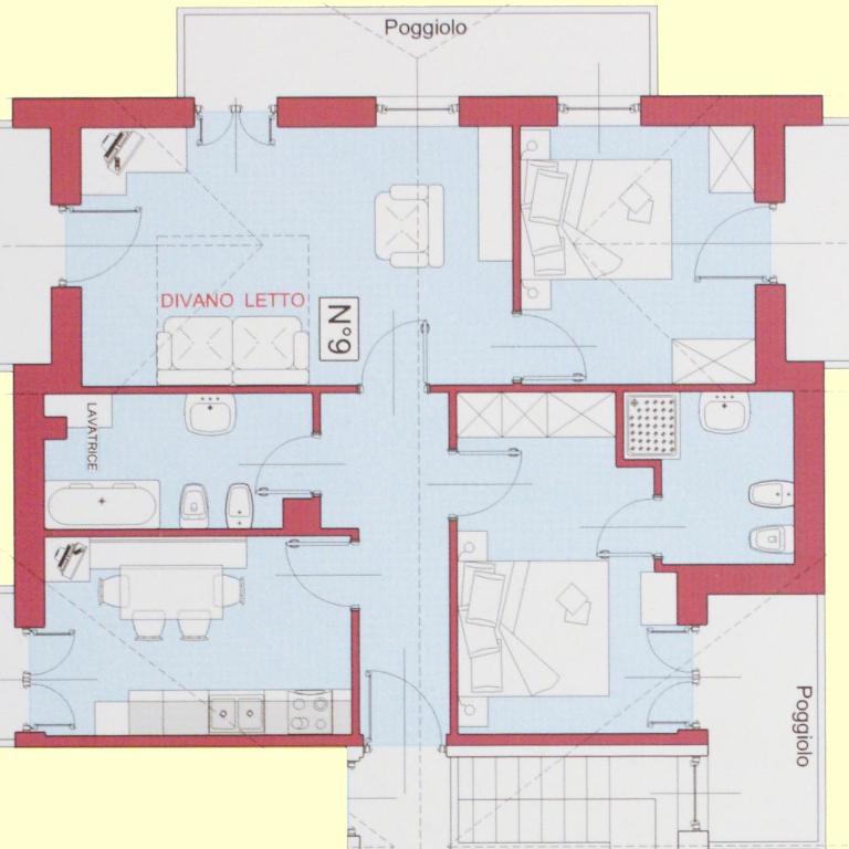 Casa Azzurra - Appartamento Grande con 2 Camere da Letto - 3