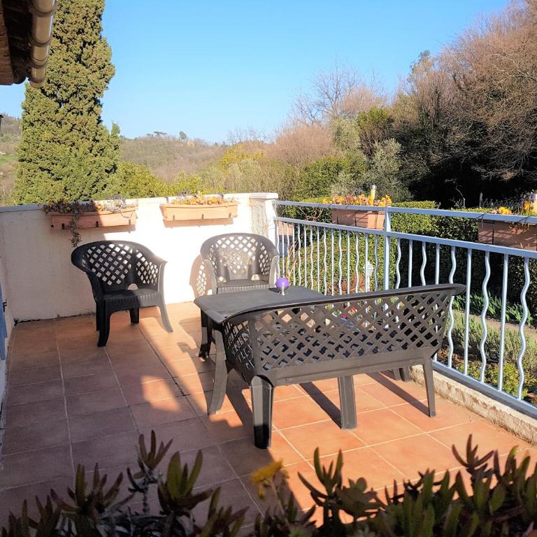 B&B with charm, quiet, kitchen, sw pool. - Chambre Double ou Lits Jumeaux avec Balcon - 3