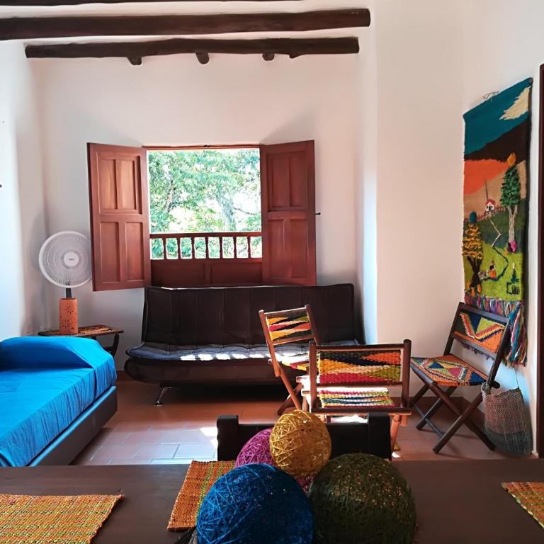 Alojamiento El Retiro Barichara - One-Bedroom Apartment with Balcony - 23