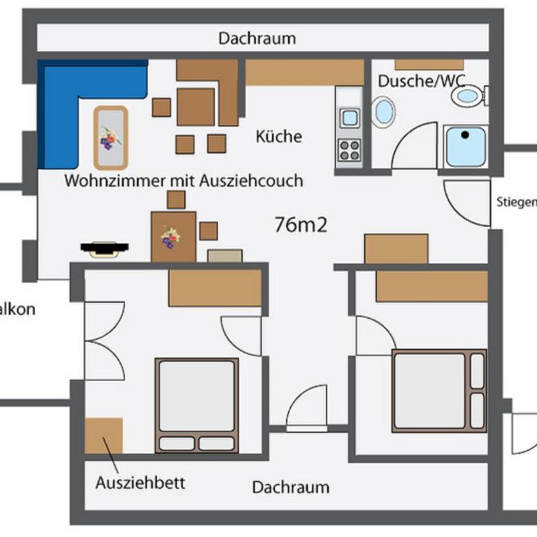 Appartements Lenzikopf - Appartamento Standard con 2 Camere da Letto - 7