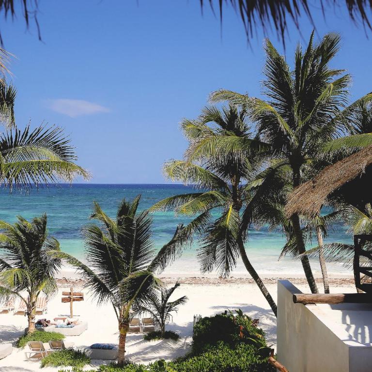 Cabanas Tulum- Beach Hotel & Spa - Alojamiento Azotea - Frente a la playa - 7