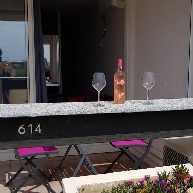 Studio Naturiste "LE CACTUS" Coursives Port Nature 614 - Studio - Vue sur Mer - 7