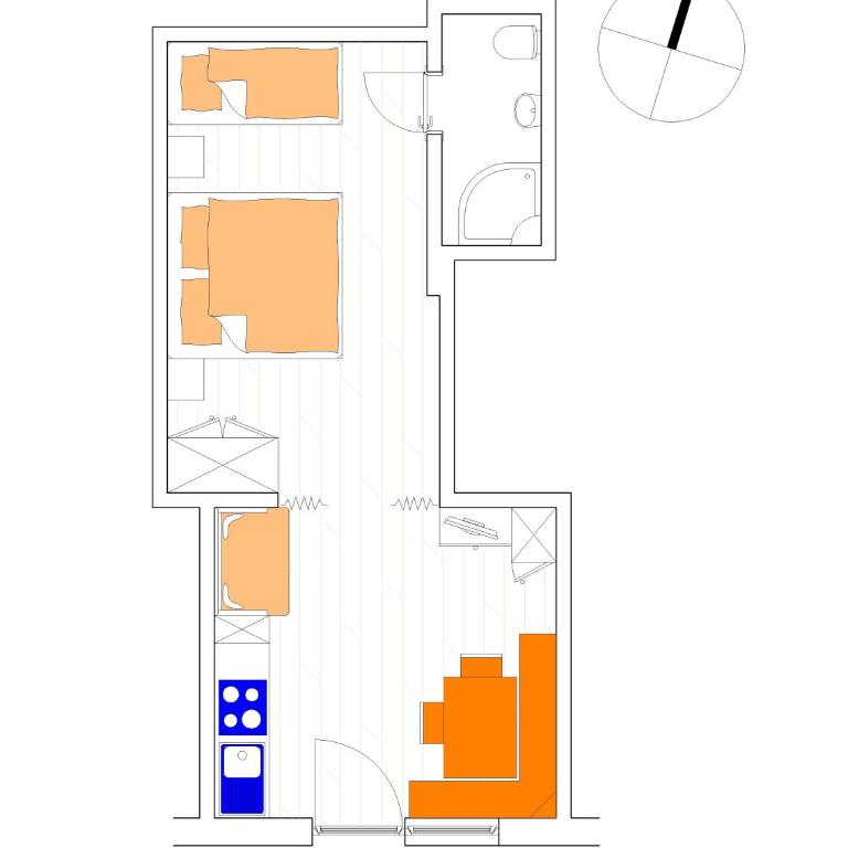 Piz da Cir - Standard Apartment mit 1 Schlafzimmer - 36