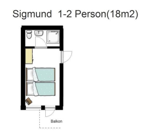 Haus Piesendorf - Standard Doppelzimmer mit Balkon - 2