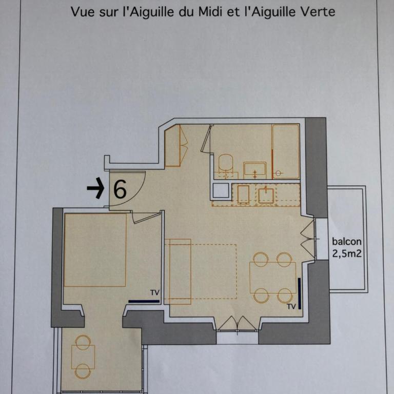 Appart'Hotel Aiguille Verte & Spa - Appartement 1 Chambre - 4