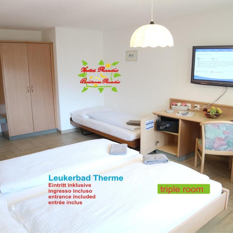 Hotel Paradis-Leukerbad-Therme - Dreibettzimmer - 6