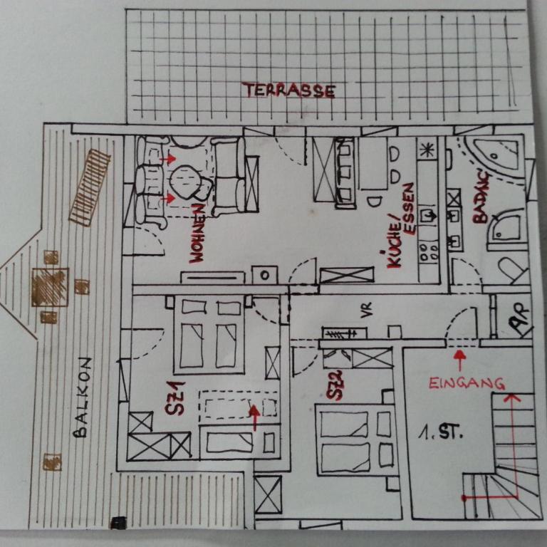 Ferienwohnung Wiesmühlstrasse - Apartment mit Balkon - 8