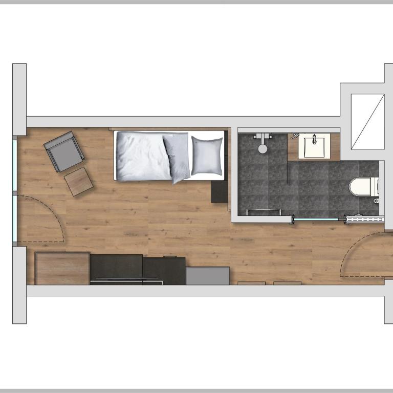 Hotel Modern Mountain - Einzelzimmer mit Balkon - 5
