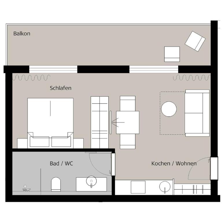 Im Achtal, Mehr als Ferienwohnungen - Apartment mit 1 Schlafzimmer - 6