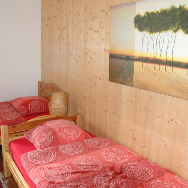 Chalet la Griotte - Zimmer für 6 Personen mit Balkon und Gemeinschaftsbad - 8