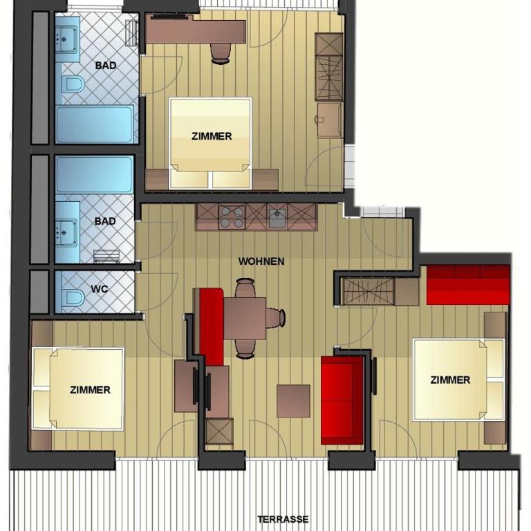 Appartement-Pension Kendlbacher - Apartment mit 3 Schlafzimmern - 3