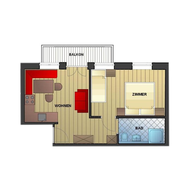 Appartement-Pension Kendlbacher - Apartment mit 1 Schlafzimmer - 4