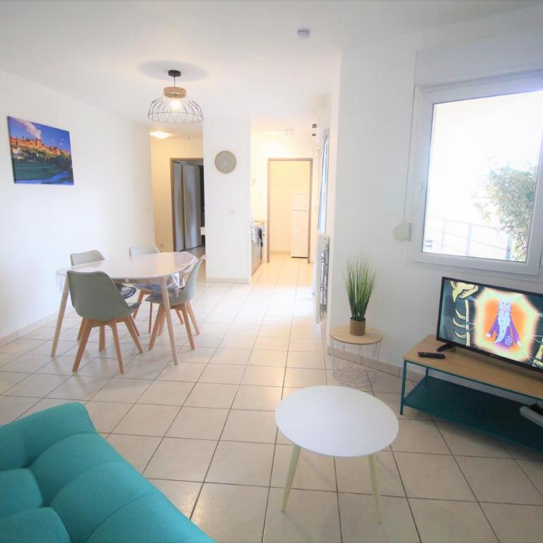 Tout confort ! Calme, Climatisation, Parking gratuit, Grande Terrasse, Ascenseur, Wifi - Apartment mit Blick auf die Berge - 6