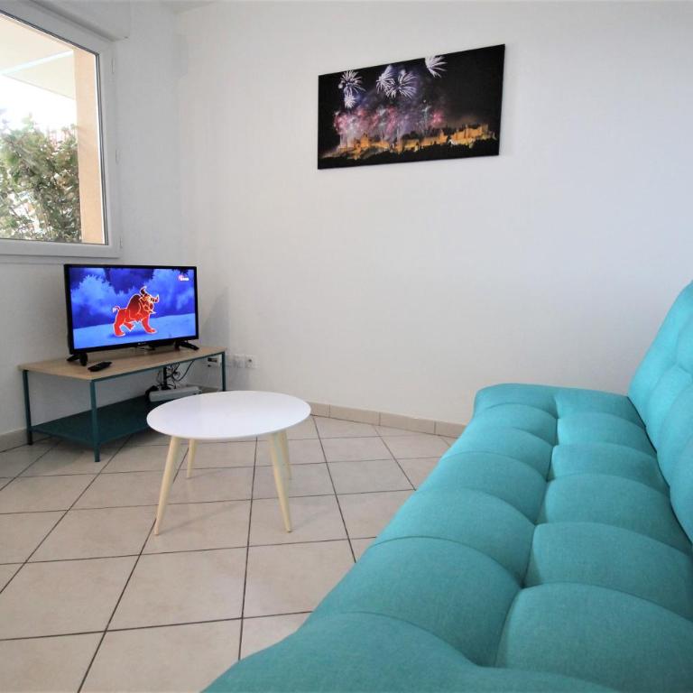 Tout confort ! Calme, Climatisation, Parking gratuit, Grande Terrasse, Ascenseur, Wifi - Apartment mit Blick auf die Berge - 12
